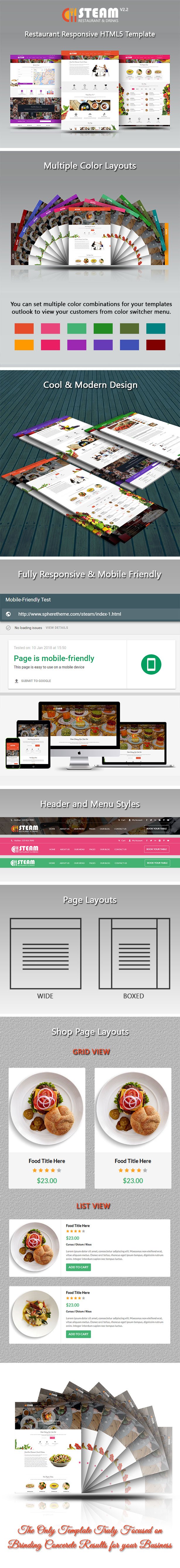 Perfect for RESTAURANT, Bakery, Cafe, Bar, Catering, food business and for personal chef portfolio website