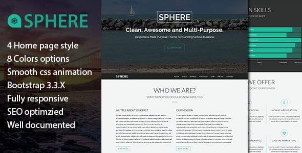 Sphere - Multi-Purpose One Page HTML Template
